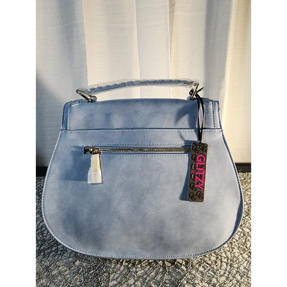 Glity Girl Purse Baby Blue Western‎